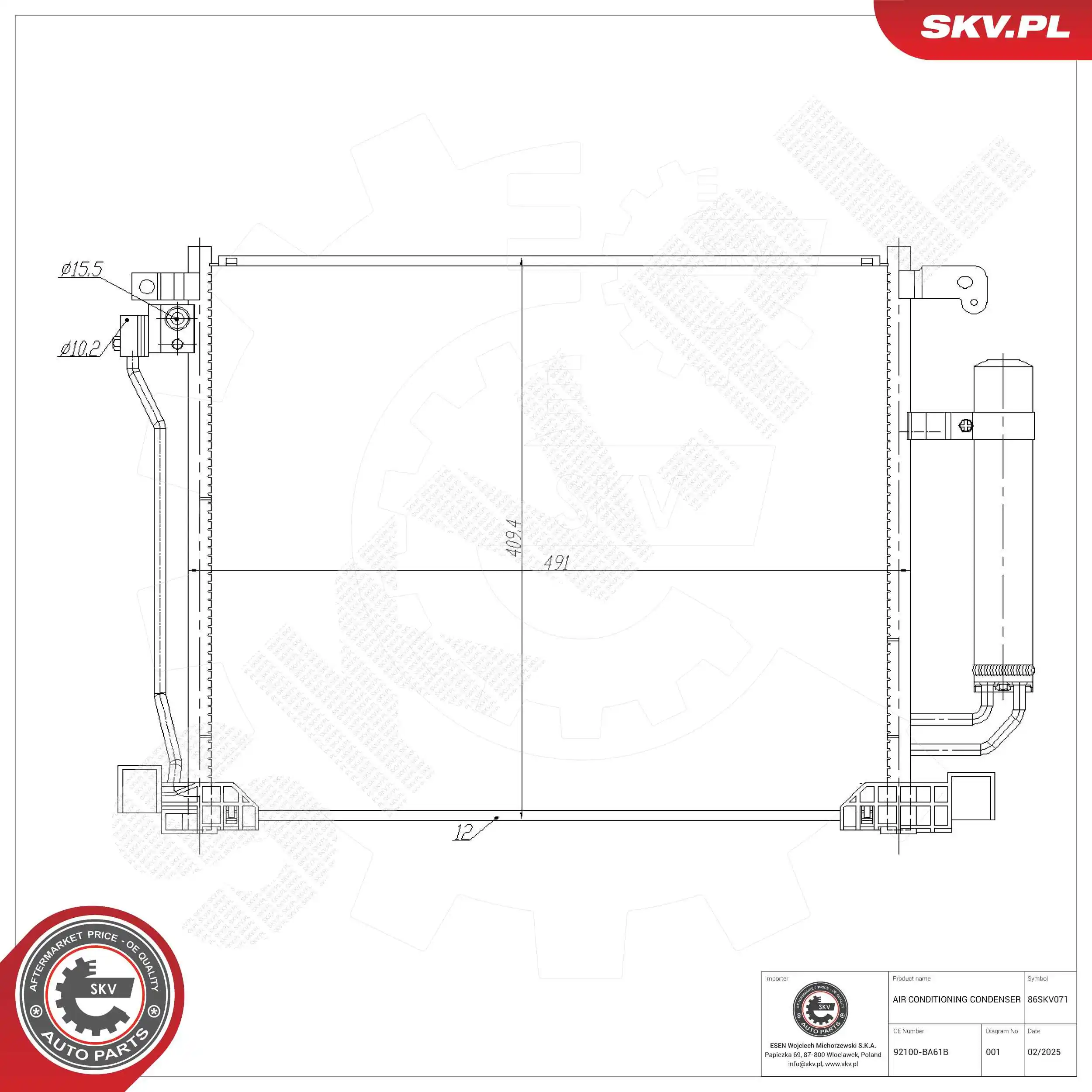 Condenser, air conditioning